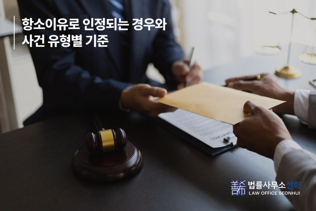 3. 항소이유로 인정되는 경우와 사건 유형별 기준