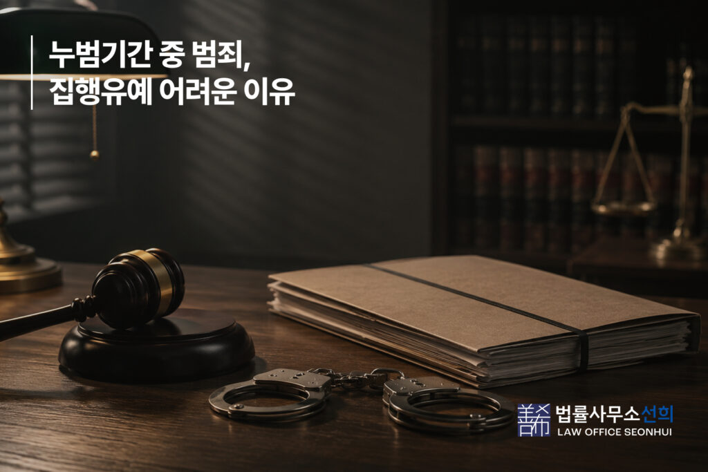 누범기간 중 범죄, 집행유예 어려운 이유