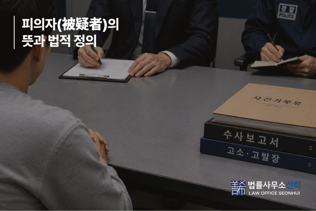 피의자 뜻